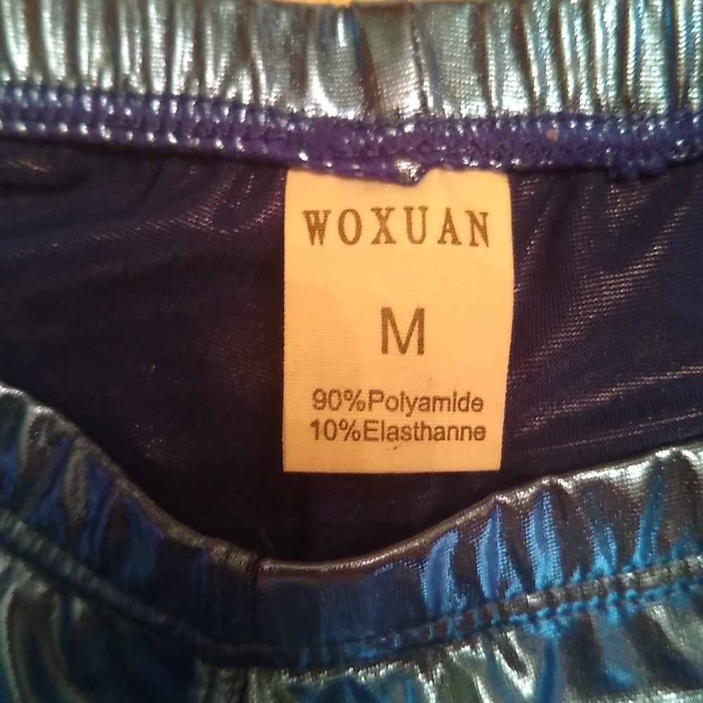 Metallic Blue Shorts - Picture 3 of 8